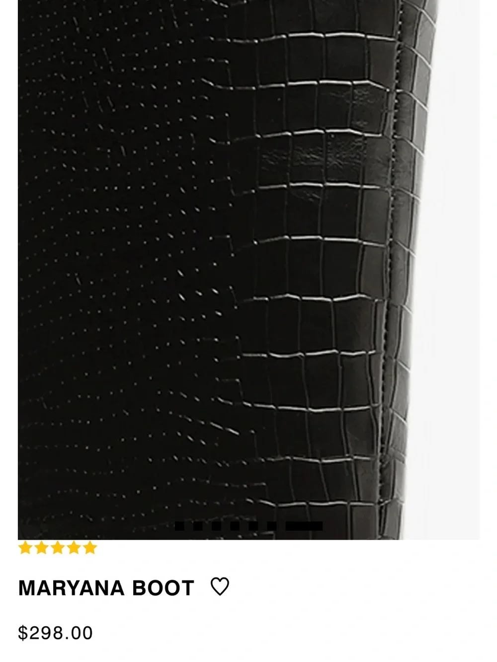 SCHUTZ Black Croc-Embossed Over-the-Knee Stiletto Boot